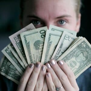 Photo Smartphone with money app