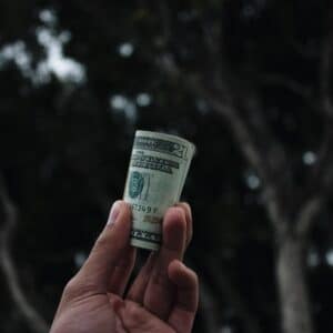 Photo Smartphone with money app